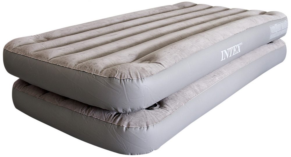 Надувная кровать INTEX 67743 2 in 1 Queen 99x191x46 см., на карабинах